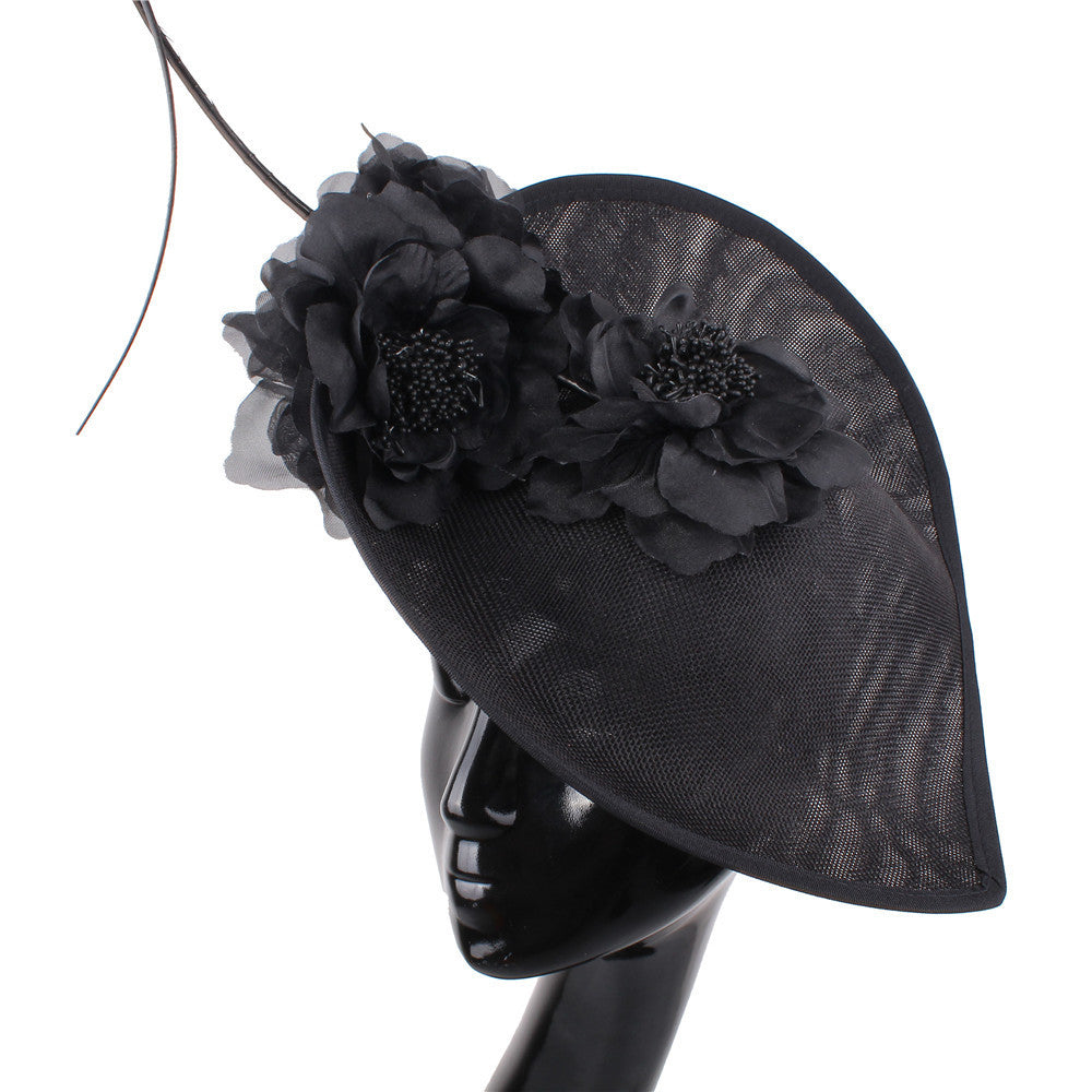 Vertical Flower Derby Hat