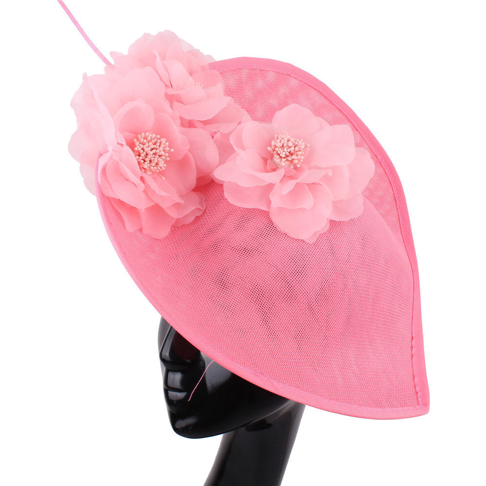 Vertical Flower Derby Hat