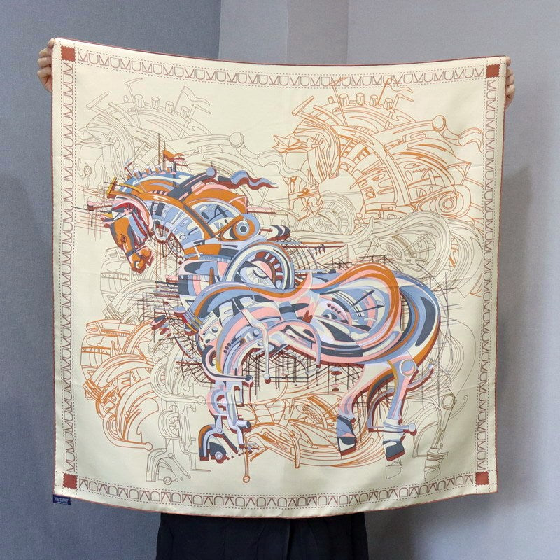 Horse Silk Square Scarf