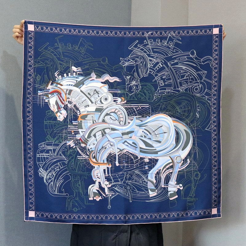 Horse Silk Square Scarf