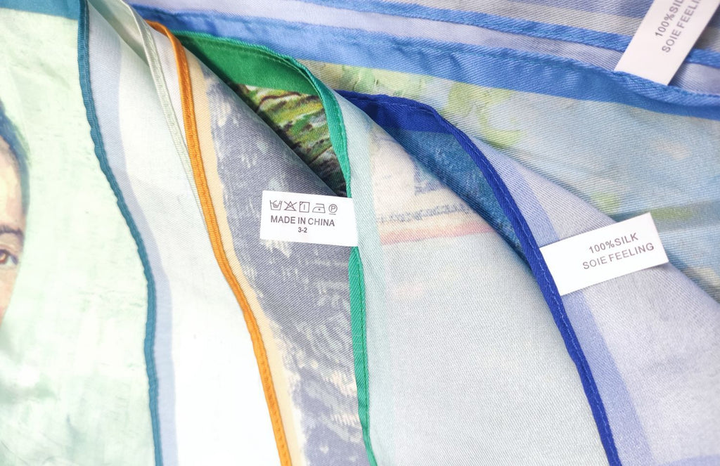 Small Square Horse Silk Scarf