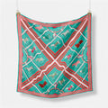 Small Square Horse Silk Scarf