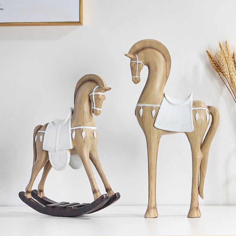 Hallway Decorative Abstraction Horse Sculpture