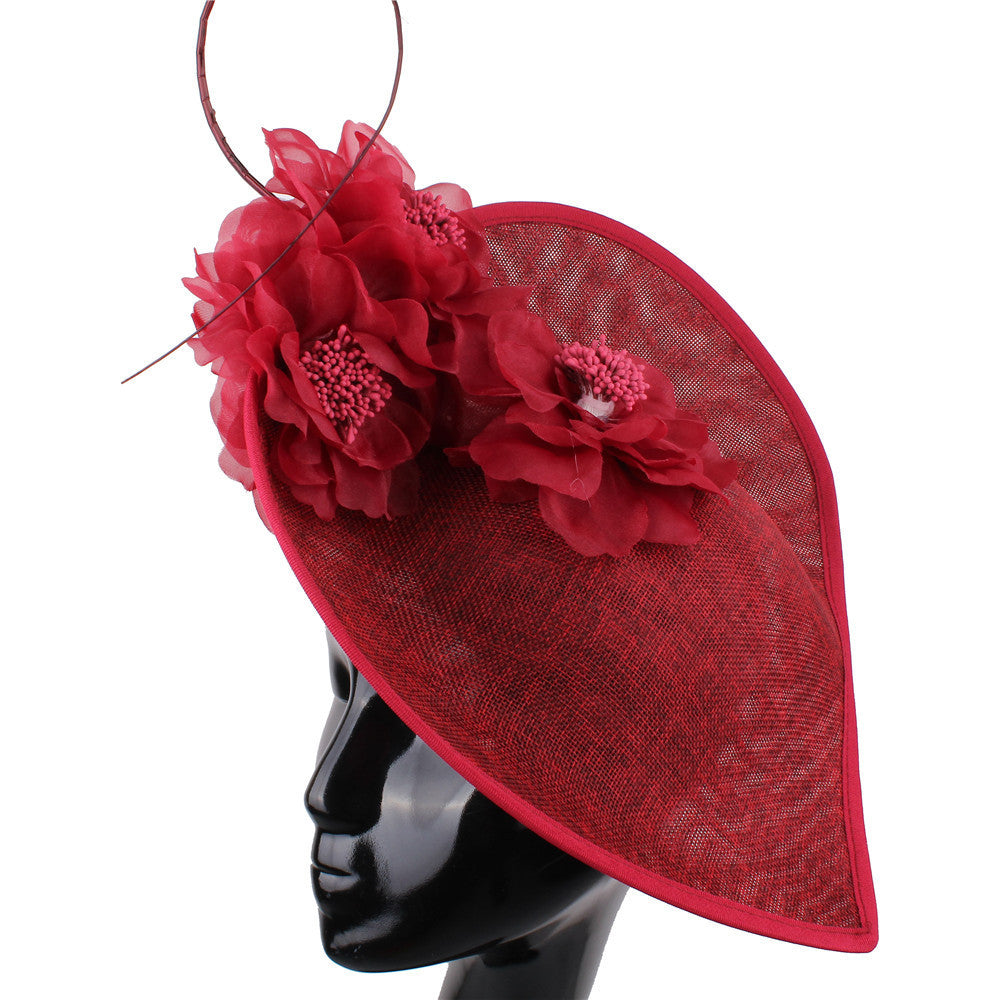 Vertical Flower Derby Hat