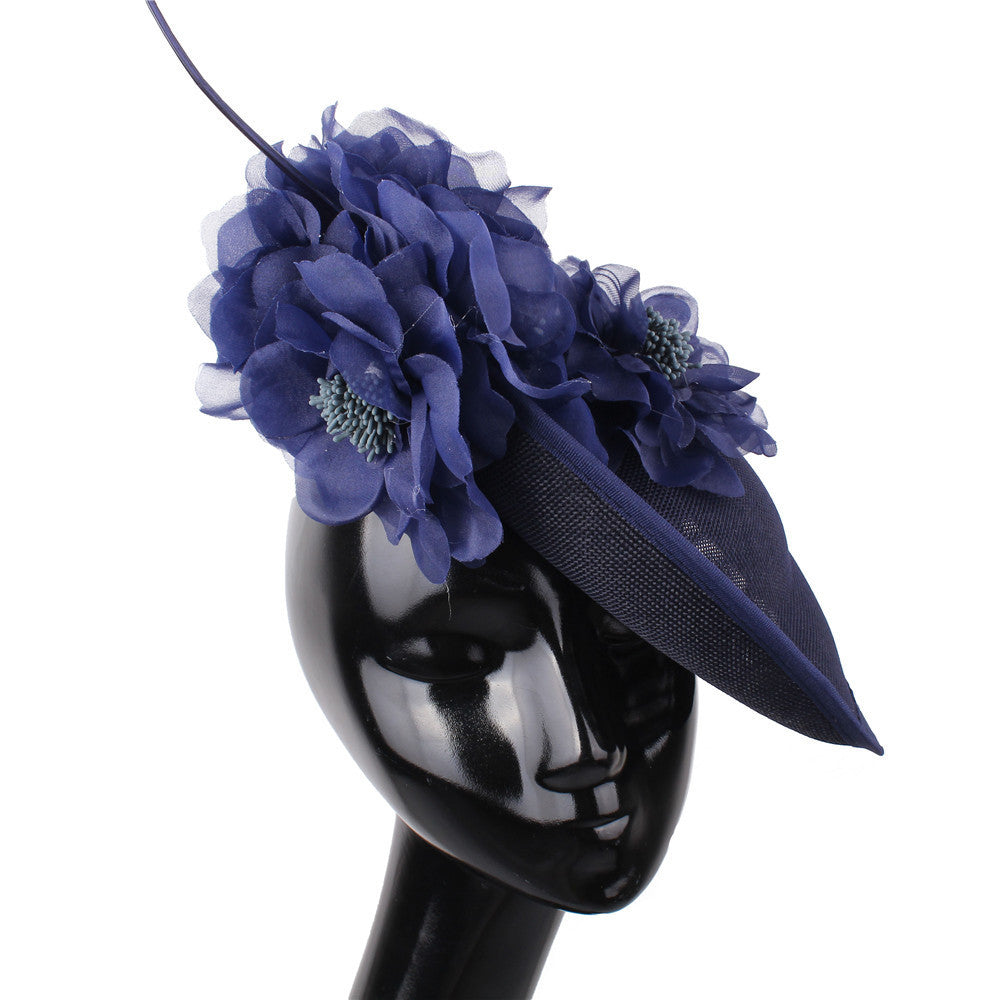 Vertical Flower Derby Hat