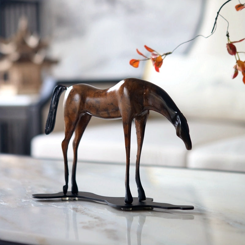 New Chinese Bronze Horse Light Luxury Ornament Home Furnishing