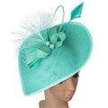 Petal shaped Derby Hat with abstract arrangement
