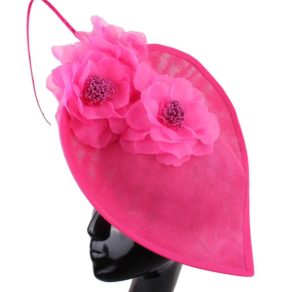 Vertical Flower Derby Hat