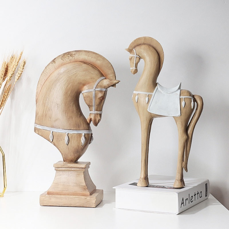 Hallway Decorative Abstraction Horse Sculpture