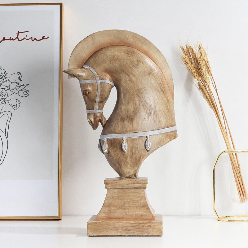 Hallway Decorative Abstraction Horse Sculpture