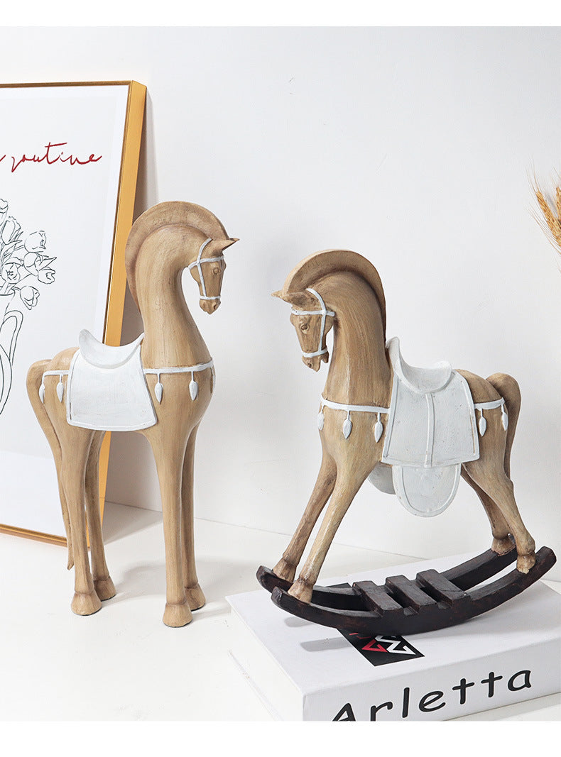 Hallway Decorative Abstraction Horse Sculpture