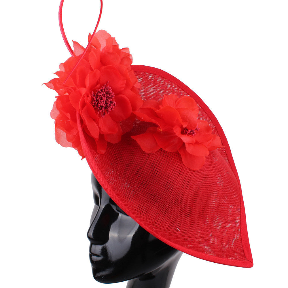 Vertical Flower Derby Hat