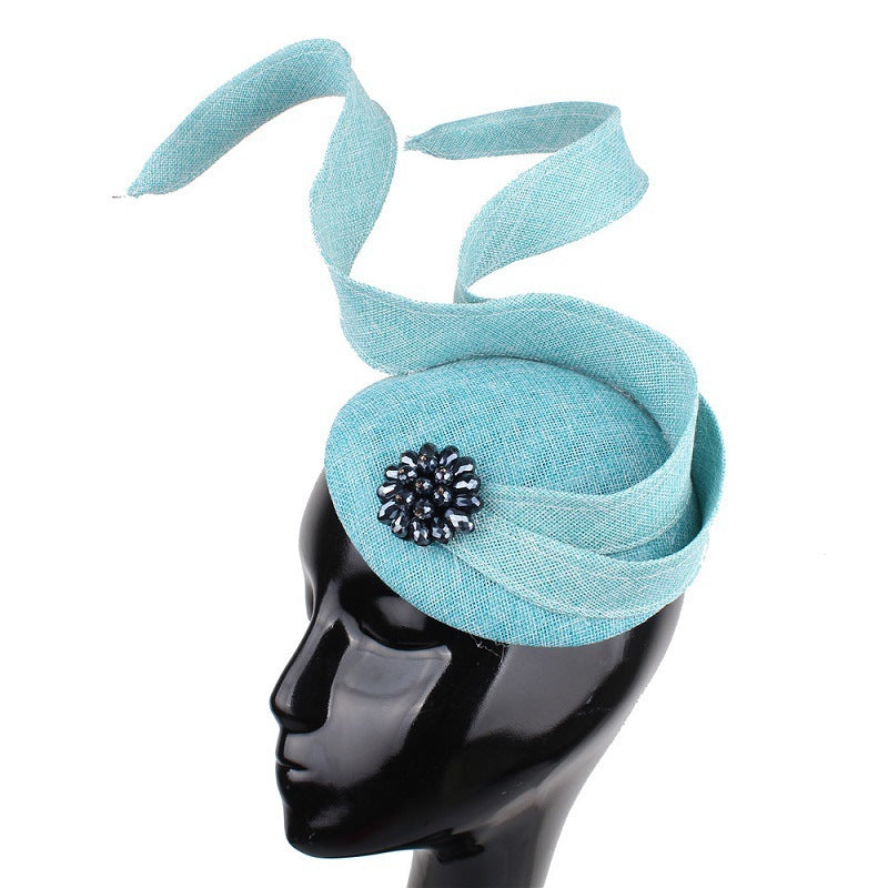 Linen Top Hat with Flexible Strips