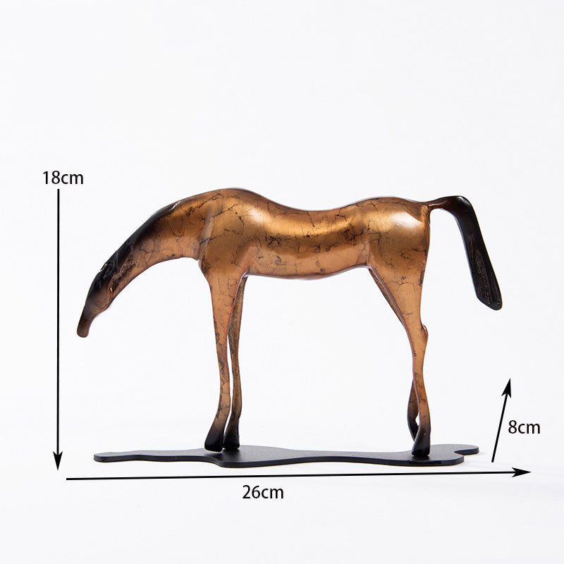 New Chinese Bronze Horse Light Luxury Ornament Home Furnishing